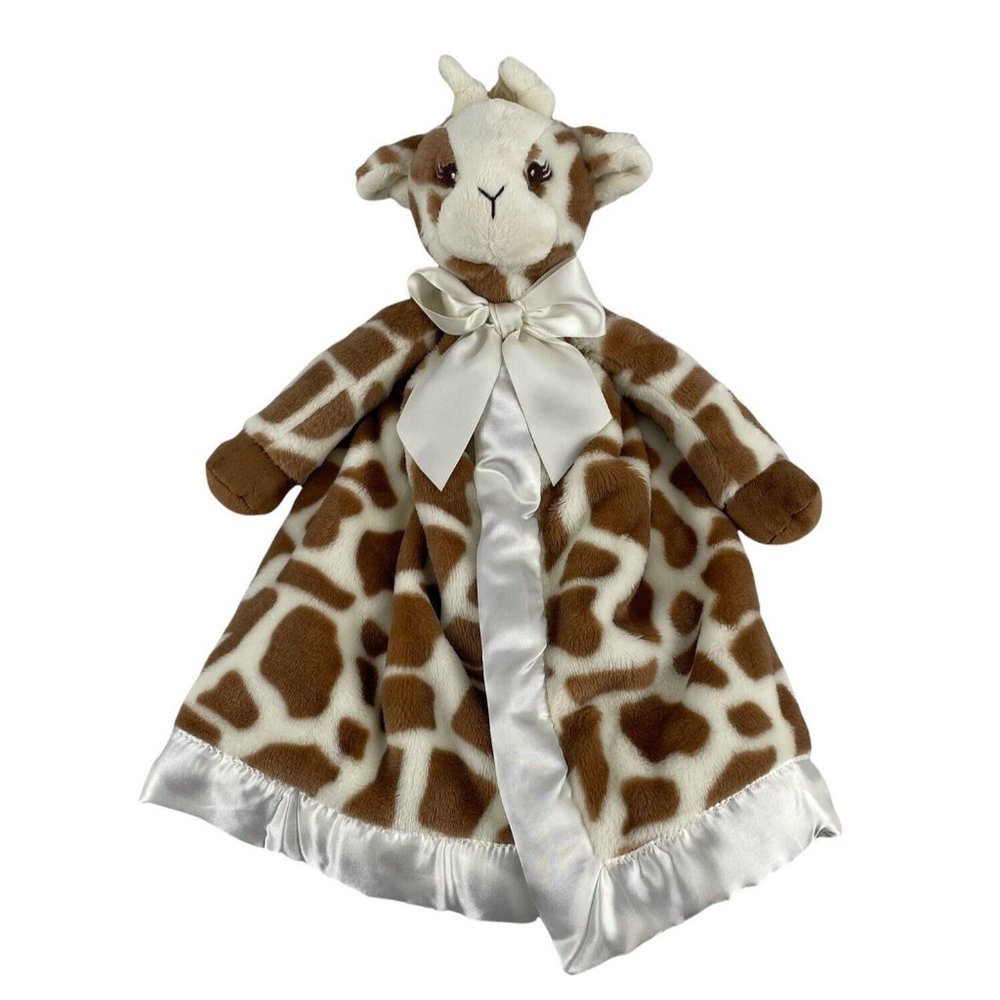 Bearington Baby‎ Patches Giraffe Snuggler, Plush Security Blanket, Lovey 16"